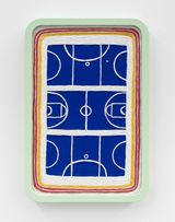 SPORTS COURT by Erica Van Zon contemporary artwork textile
