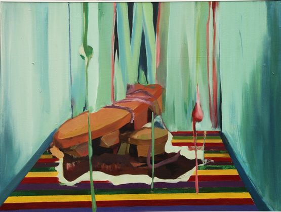 Whos on the naked body by Zou Sijin contemporary artwork Painting