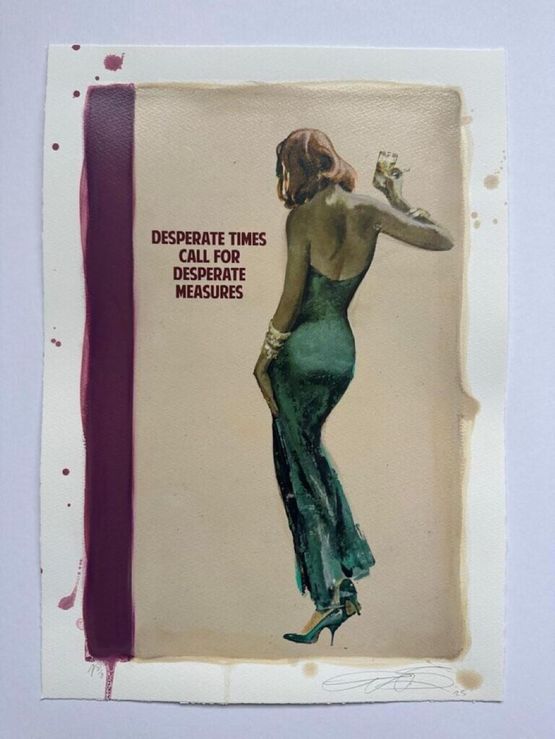 Desperate Times Call for Desperate Measures by The Connor Brothers contemporary artwork Print