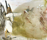 Heller Engel by Siegfried Anzinger contemporary artwork painting