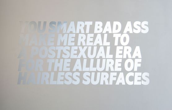 YOU SMART BAD ASS MAKE ME REAL TO A POSTSEXUAL ERA FOR THE ALLURE OF HAIRLESS SURFACES by mentalKLINIK contemporary artwork Sculpture
