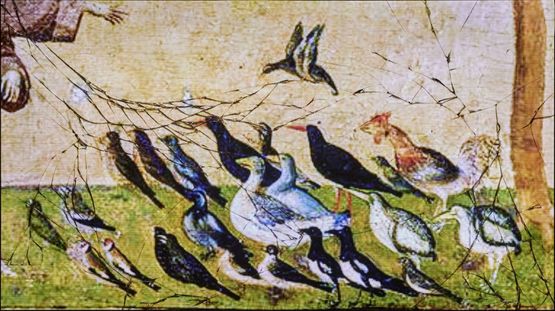 Untitled Sermon to the birds by Claire Fontaine contemporary artwork Installation