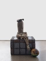 Unfinished Form Unearthing In Wait by Erica Mahinay contemporary artwork sculpture