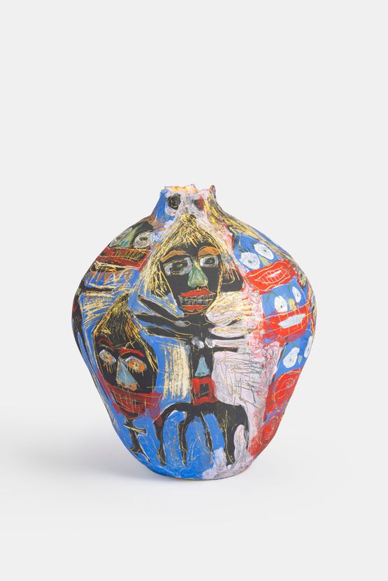 Sgraffito Vessel V by Ramesh Mario Nithiyendran contemporary artwork Sculpture