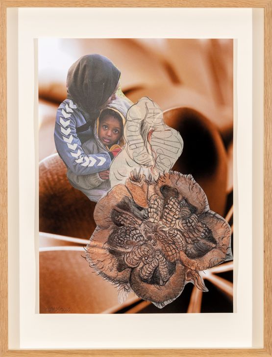 Collage drawings 5 by Kalliopi Lemos contemporary artwork Painting