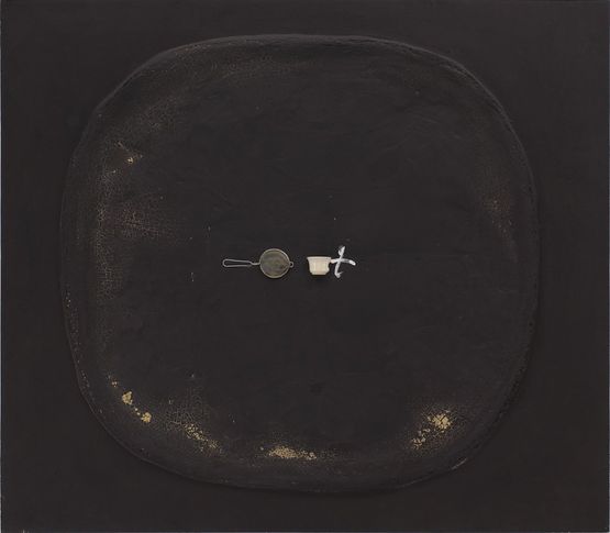 Colador i Tassa by Antoni Tapies contemporary artwork Painting