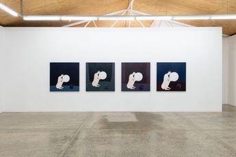 Contemporary art exhibition Heather B. Swann Melanie and The Night Falls at STATION Melbourne Australia