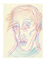 Face and Mask 34 by Carlos Amorales contemporary artwork drawing works on paper