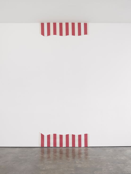 Une Piece Coupee en Deux by Daniel Buren contemporary artwork Painting