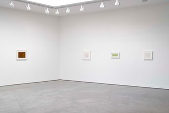 Contemporary art exhibition Antonio Calderara Painting Infinity at Lisson Gallery London United Kingdom