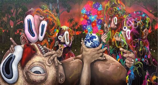 For the sake of Fairness and Eternal Futility by Bjorn Calleja contemporary artwork Painting