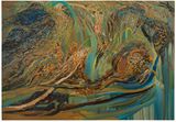 Waft by Amitesh Shrivastava contemporary artwork painting works on paper