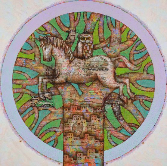 Annulus -The Wise  Yggdrasil by Yuji Kanamaru contemporary artwork Sculpture