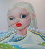 Unicorn by Yang Na contemporary artwork painting works on paper