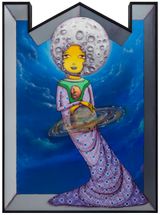 The Moon by Osgemeos contemporary artwork painting mixed media