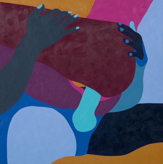 Though Lovers Be Lost Love Shall Not by Helen Beard contemporary artwork Painting