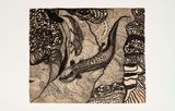 Untitled from the BlackWhite Animals series by Wanda Pimentel contemporary artwork works on paper