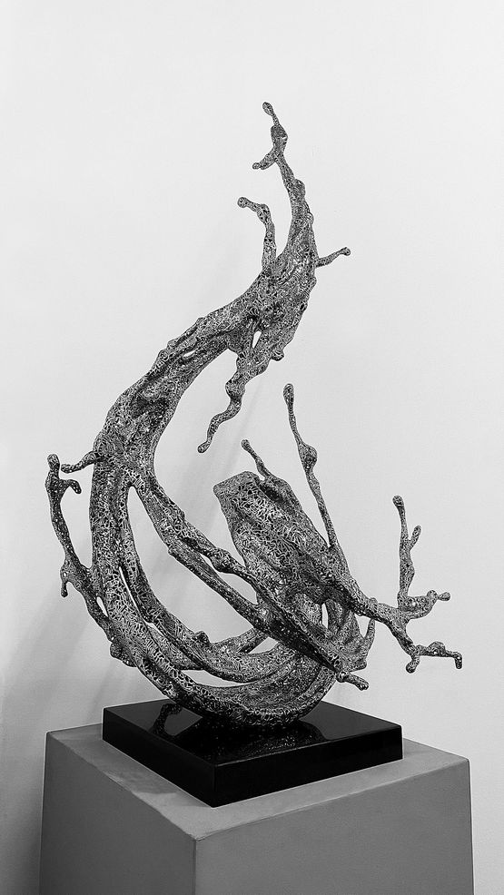 Silver River by Zheng Lu contemporary artwork Sculpture