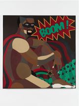 Super Nude 3 by Derrick Adams contemporary artwork painting sculpture textile