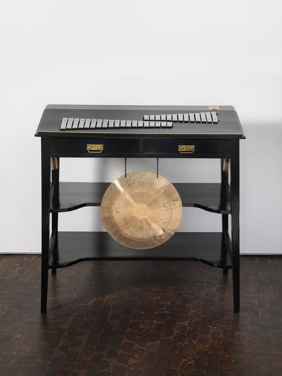 Music Room Darmstadt Secretaire Glockenspiel Gong and Bells by Nevin Aladag contemporary artwork Sculpture