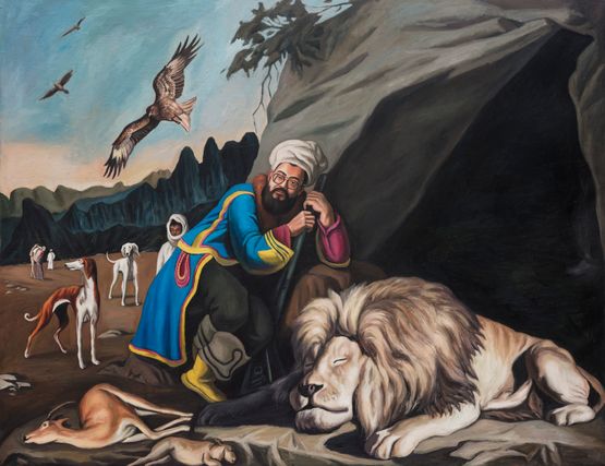 Story of Zhang Yue by Qin Qi contemporary artwork Painting
