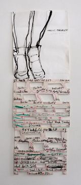 Strecke Marsroute by Chris Reinecke contemporary artwork works on paper