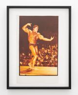 Arnold Schwarzenegger Mr Olympia 1980 Sydney by Fiona Clark contemporary artwork print