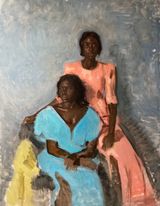 Mariama  Moumi by Moses Hamborg contemporary artwork painting