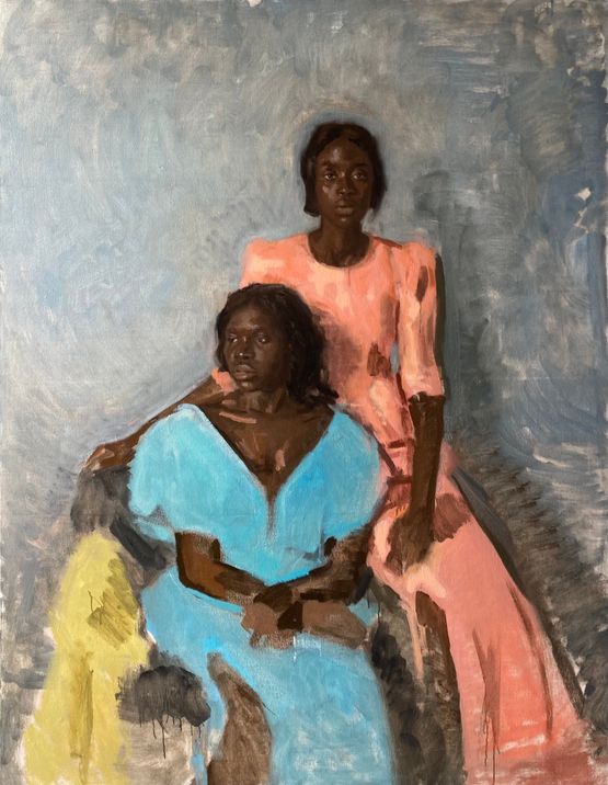 Mariama  Moumi by Moses Hamborg contemporary artwork Painting