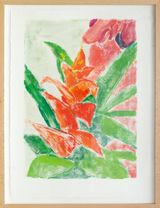 Bromeliad by Robbie Handcock contemporary artwork painting works on paper
