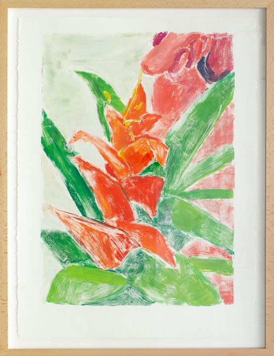 Bromeliad by Robbie Handcock contemporary artwork Painting