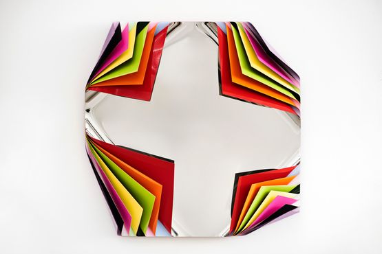Metal Box Mombasa by Jim Lambie contemporary artwork Sculpture