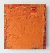 RedOrange on DGreen by Peter Tollens contemporary artwork painting works on paper