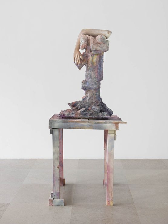 A Broken Arm by Rachel Harrison contemporary artwork Painting