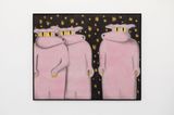 Three werewolves without hair meeting with stars by Andrew Sim contemporary artwork painting