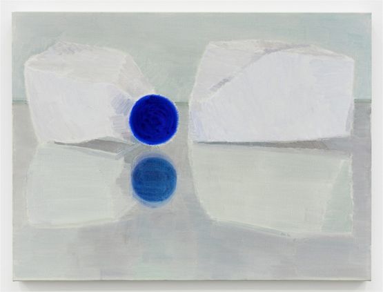 Gem White Stone and Mirror No.3 by Shi Zhiying contemporary artwork Painting