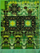 Opulent Mark by LoVid contemporary artwork painting print textile
