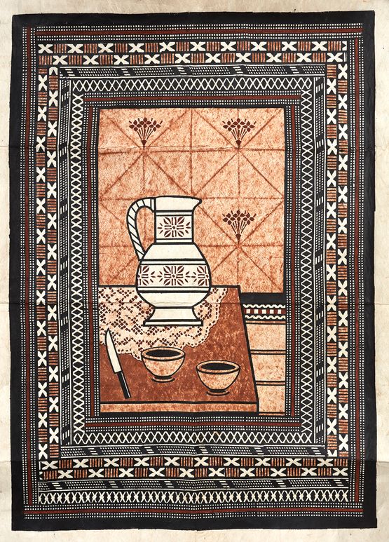 A Meeting in Lautoka by Robin White contemporary artwork Textile