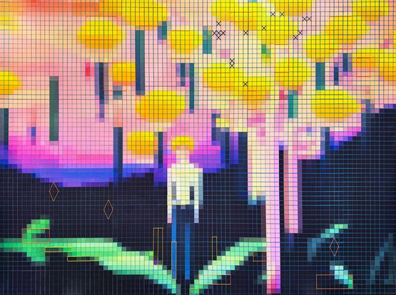 In the City of Maybe by Lov-Lov contemporary artwork Painting