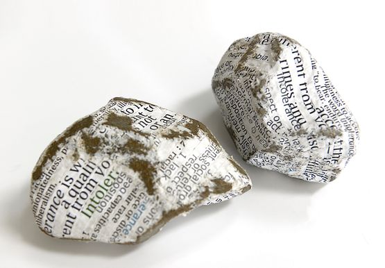Protest Stones Brexit by Stefana McClure contemporary artwork Mixed Media