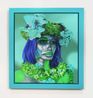 Turquoise Woman by Ashley Bickerton contemporary artwork Painting