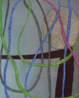 The wind came to stop by Nobuko Watabiki contemporary artwork painting works on paper