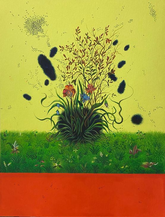Core To Petal by Wardha Shabbir contemporary artwork Painting