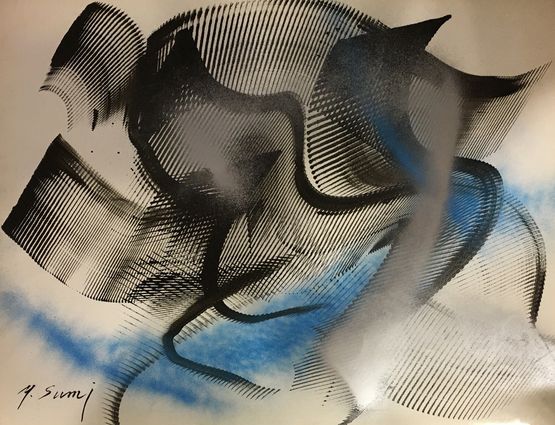 Work The World of Vibrators SY - P - 61 by Yasuo Sumi contemporary artwork Works on Paper
