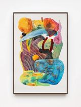 Muted silence shifting into Islands by Ziping Wang contemporary artwork works on paper