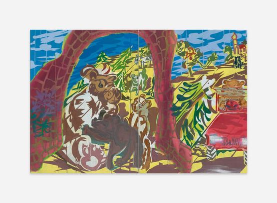 Die Urlaubskarte by Max Hechinger contemporary artwork Painting