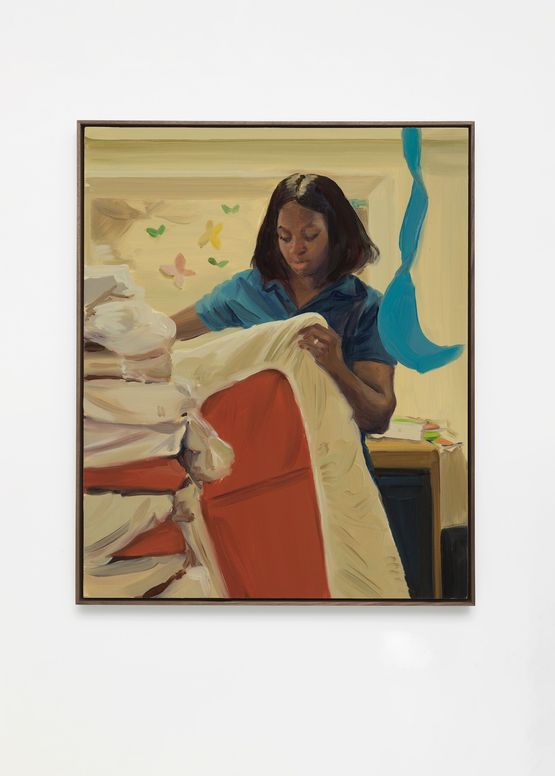 Nap Preparation by Caroline Walker contemporary artwork Painting