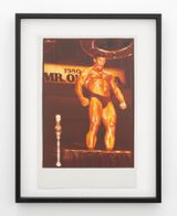 Boyer Coe Mr Universe contestant and Mr Olympia 1980 Sydney by Fiona Clark contemporary artwork print