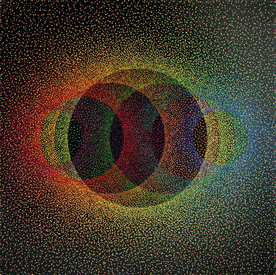 Alchimie 490 by Julio Le Parc contemporary artwork Painting