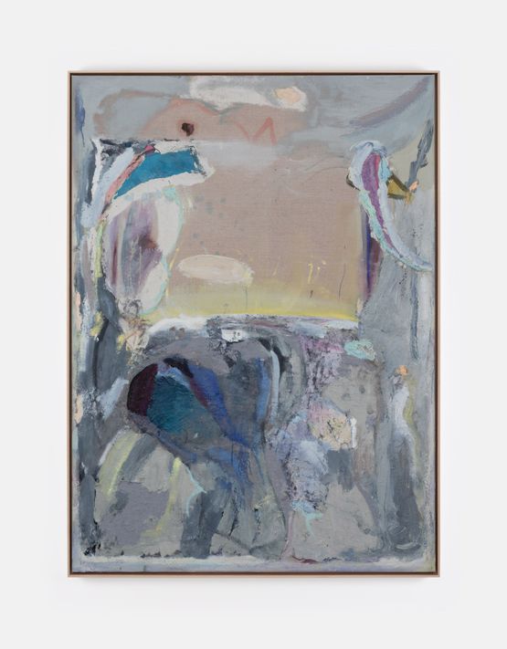 Grey cinema screen by Aleana Egan contemporary artwork Painting